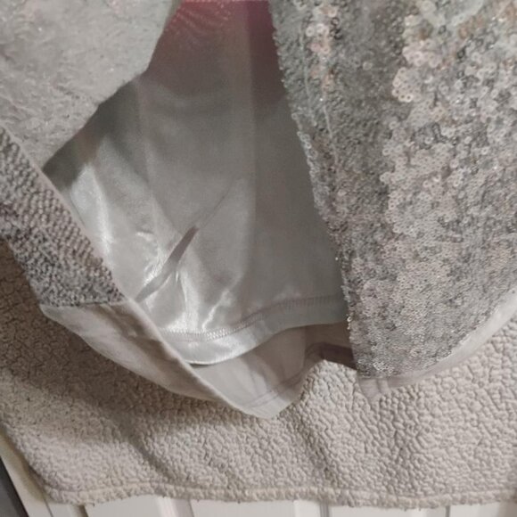 Simply Southern Sequin Silver Santa Shift Dress S/M NWT - Picture 5 of 8